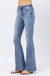 Judy Blue High Rise Distressed Flare Jeans - FINAL SALE