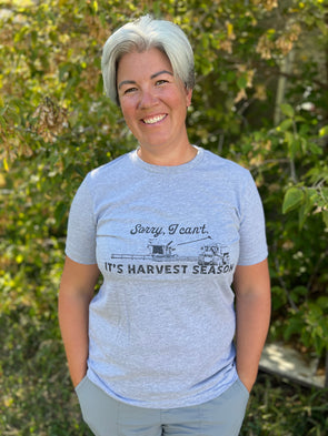 Sorry I Can't It's Harvest Graphic Print Tee
