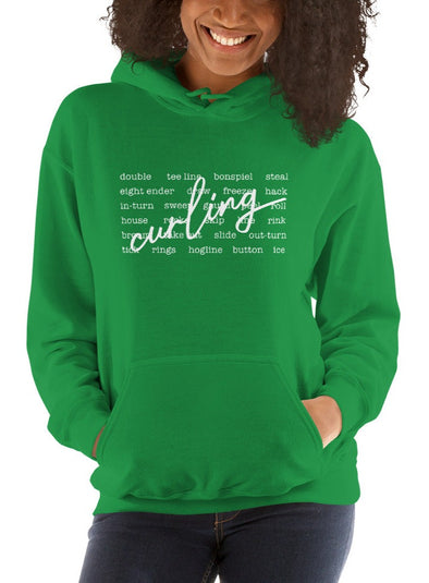 Curling Words Hoodie (Colour Options)
