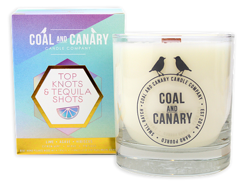 Coal and Canary Candle - Top Knots & Tequila Shots FINAL SALE