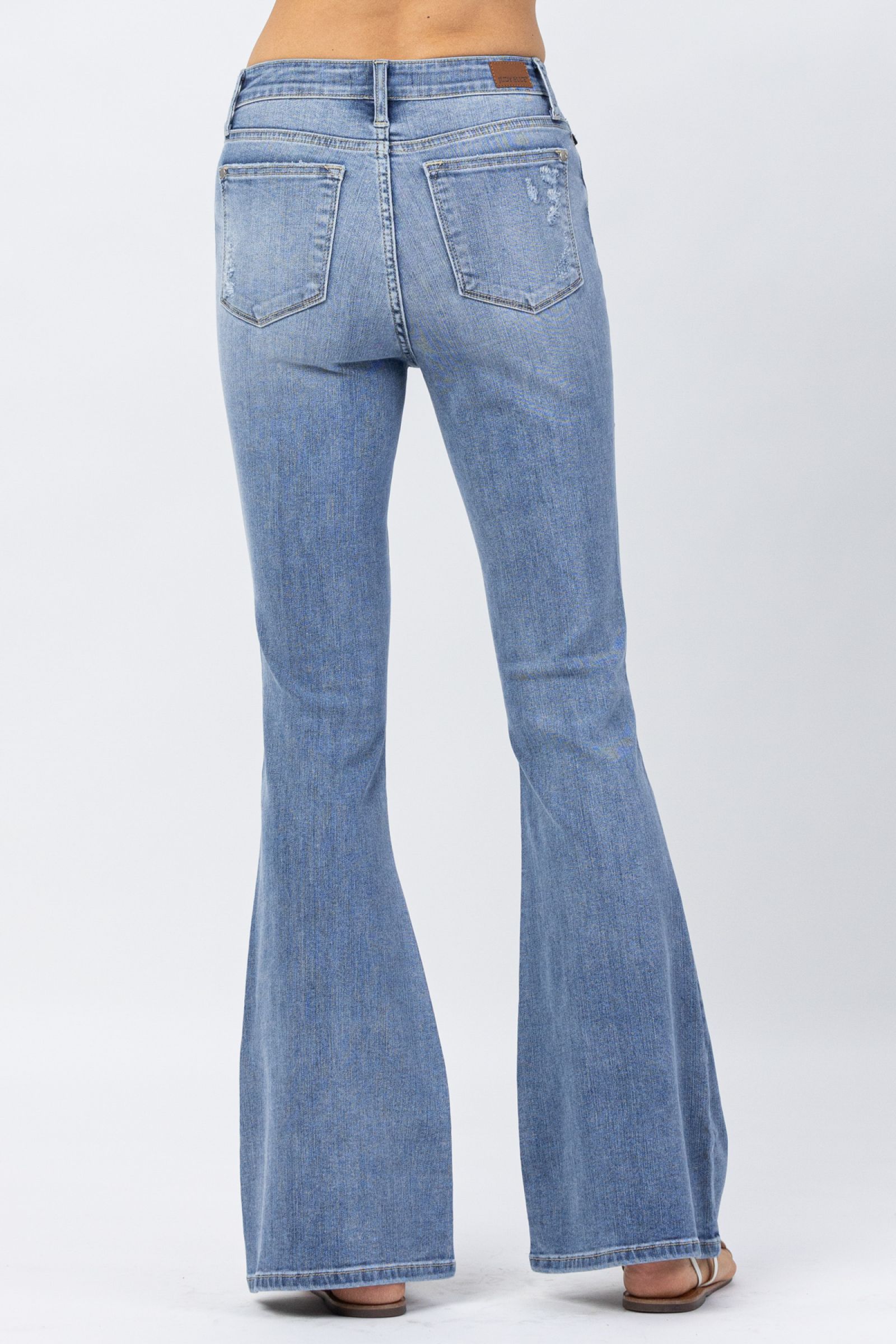 Judy Blue High Rise Distressed Flare Jeans - FINAL SALE – Dusty Road  Boutique